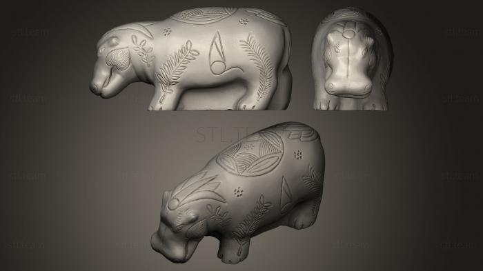 Статуэтки животных Hippopotame gyptien
